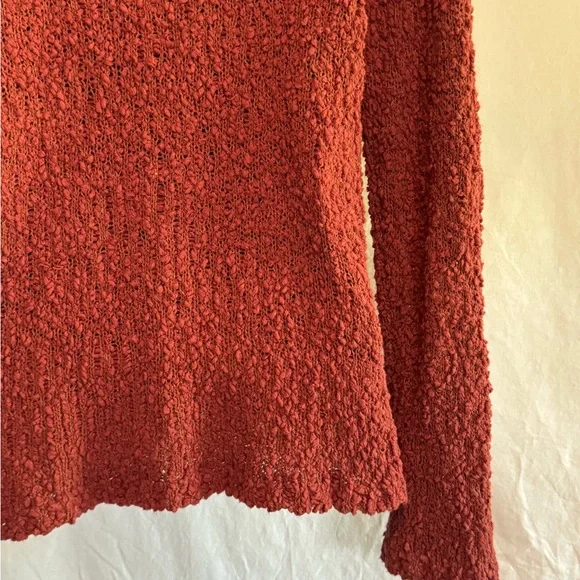 B-97 David Brooks Rust Red Turtle neck Long Sleeve Pullover Sweater Size S - Picture 10 of 15
